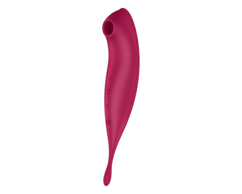 Смарт-вибратор с вакуумной стимуляцией Satisfyer Twirling Pro+ dark red (мятая упаковка!!!)