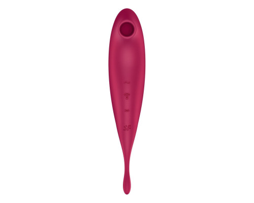 Смарт-вибратор с вакуумной стимуляцией Satisfyer Twirling Pro+ dark red (мятая упаковка!!!)