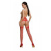 Еротичні колготки-бодістокінг Passion ECO S009 red