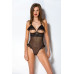 Еротичне боді Passion DOLLY BODY, XXL/XXXL, black, з відкритими чашками