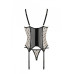 Корсет Passion MARINA CORSET, XXL/XXXL, beige, з відкритими чашками