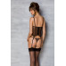 Корсет Passion MARINA CORSET, XXL/XXXL, black, з відкритими чашками