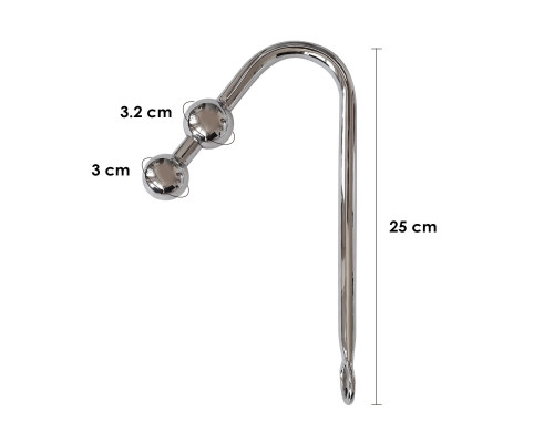 Бондажний набір із металевим анальним гаком №3 Art of Sex Blanca Bondage set with anal hook №3