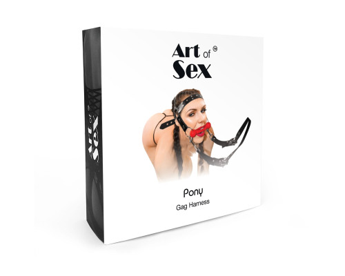 БДСМ кляп-упряжка  Art of Sex - BDSM Gag Harness Pony