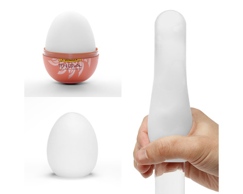 Мастурбатор-яйце Tenga Egg Shiny II, щільний TPE, пробник лубриканту 5 мл
