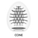 Мастурбатор-яйце Tenga Egg Cone, щільний TPE, пробник лубриканту 5 мл