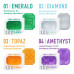 Унісекс-стимулятор Tenga UNI Emerald, зелений, з геометричним рельєфом, лубрикант у комплекті