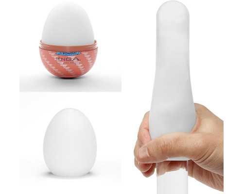 Набір мастурбаторів-яєць Tenga Egg Hard Boilded II Pack (6 яєць), щільний TPE, опукла текстура