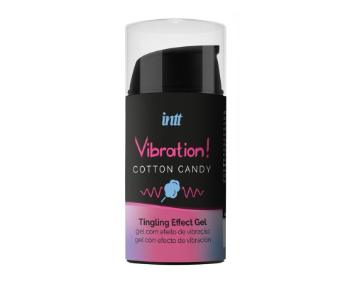 Рідкий вібратор Intt Vibration Cotton Candy (15 мл) (м'ята упаковка!!!)