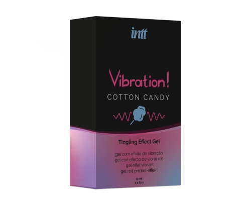 Рідкий вібратор Intt Vibration Cotton Candy (15 мл) (м'ята упаковка!!!)