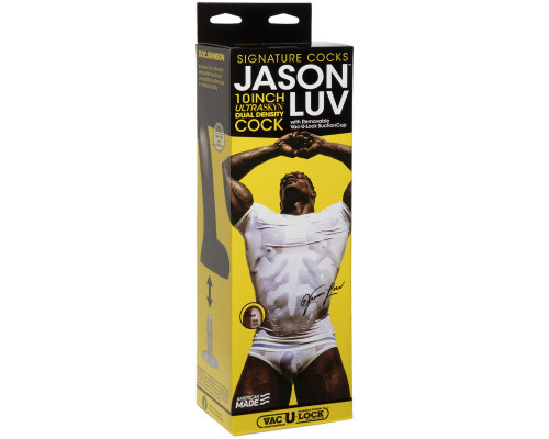 Фалоімітатор Doc Johnson Jason Luv 10 Inch Cock, зі зліпка пеніса, Vac-U-Lock, діаметр 5,1 см