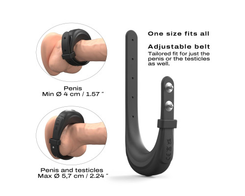 Ерекційне віброкільце Dorcel Fit Vibe Ring, регульований діаметр 4–5,7 см, 10 режимів