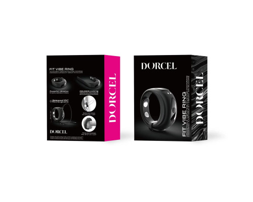 Ерекційне віброкільце Dorcel Fit Vibe Ring, регульований діаметр 4–5,7 см, 10 режимів