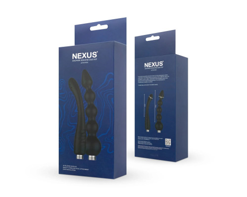 Набір анальних насадок для душу Nexus Advanced Shower Douche Duo Kit – Black, 2 шт