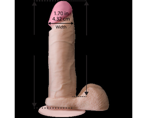 Фалоімітатор Doc Johnson The Realistic Cock 6 inch White – ULTRASKYN, Vack-U-Lock (м'ята упаковка!)